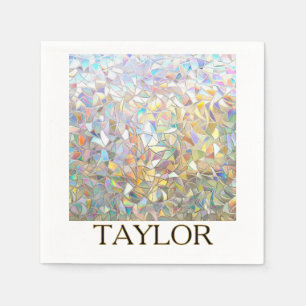 Prismatic Stained Glass Effect Napkin