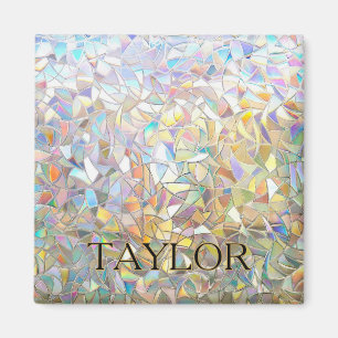 Prismatic Stained Glass Effect - Rainbow Prismatic Magnet