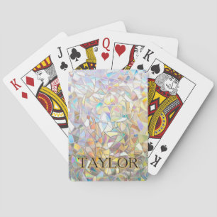 Prismatic Stained Glass Effect - Rainbow Prismatic Playing Cards