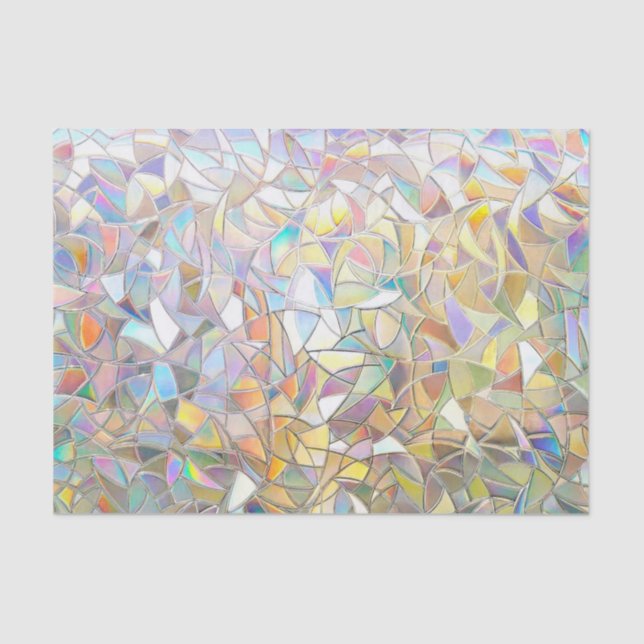 Prismatic Stained Glass Effect - Rainbow Prismatic Tissue Paper (Front)