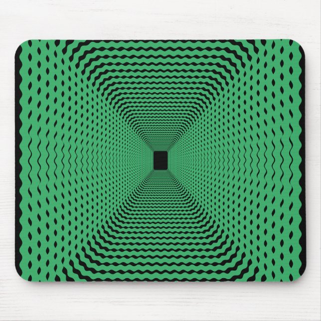 Prismatic Wave Border Perspective Mouse Pad (Front)