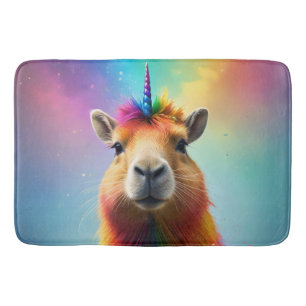 Prismhorn: The Rainbow Capybaraicorn Bath Mat