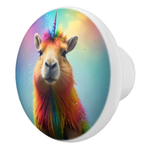 Prismhorn: The Rainbow Capybaraicorn, Ceramic Knob