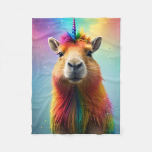 Prismhorn: The Rainbow Capybaraicorn, Fleece Blanket