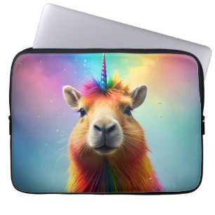Prismhorn: The Rainbow Capybaraicorn Laptop Sleeve