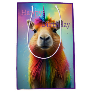 Prismhorn: The Rainbow Capybaraicorn, Medium Gift Bag