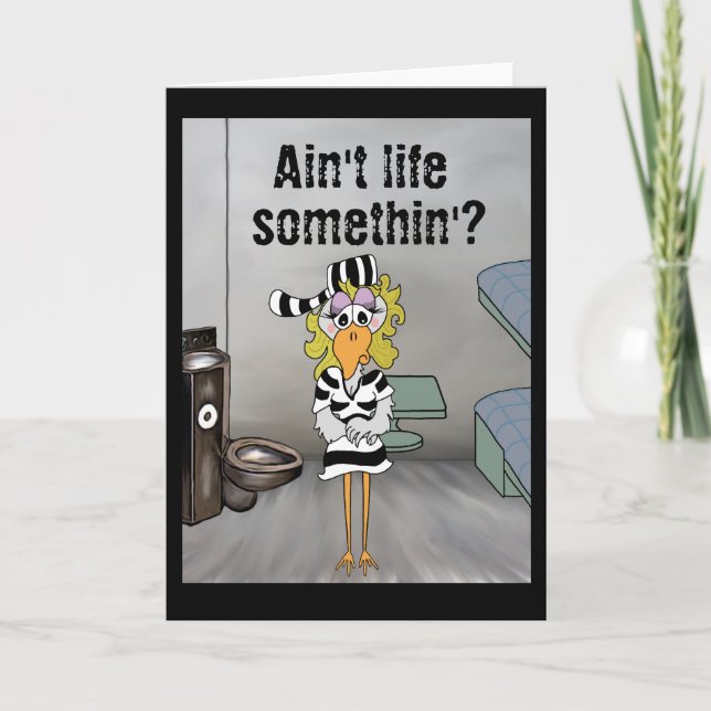 Prison card: Female jailbird Card (Front)