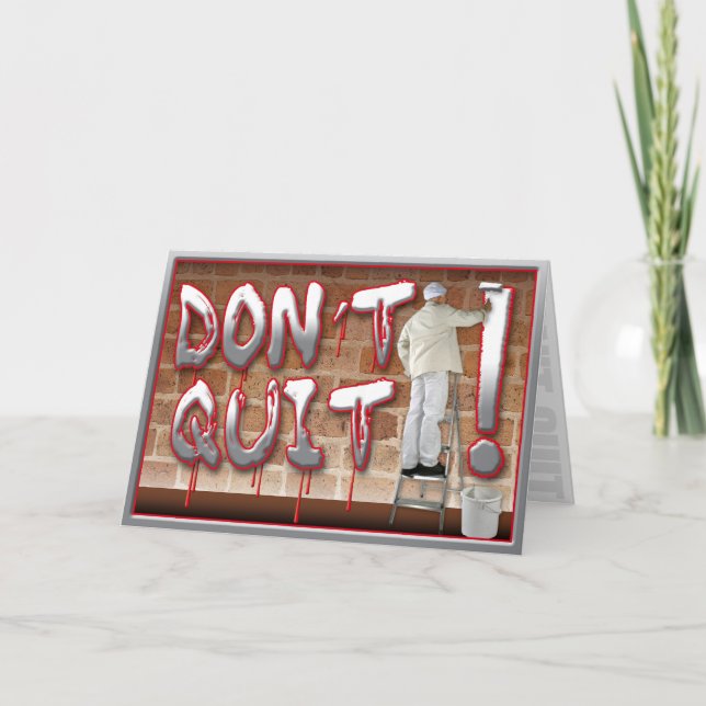 Prison Cards - Don't Quit (Front)