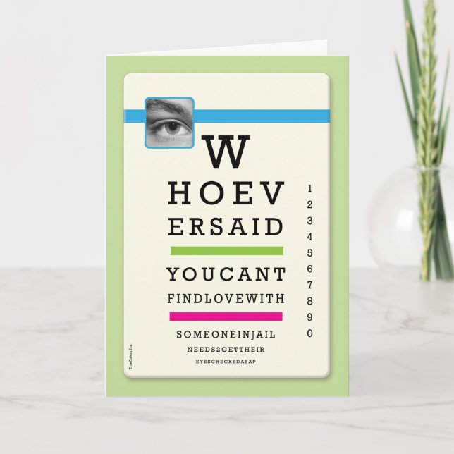 Prison Cards - Eyes Checked (Front)