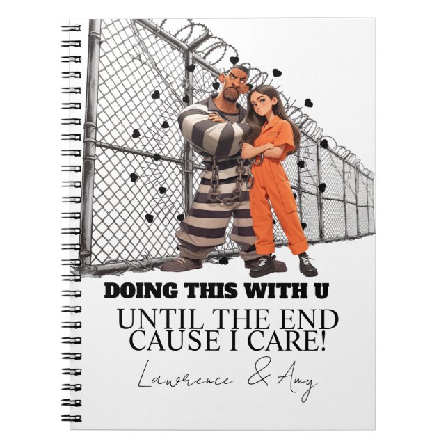 Prison Cards Long Distance Doing Time Notebook (Front)