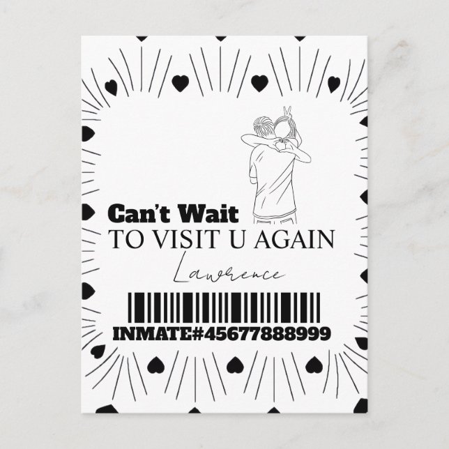 Prison Cards Long Distance Visit Couples (Front)