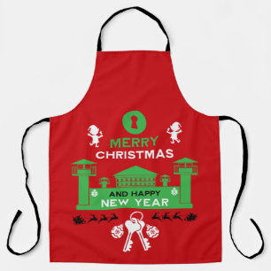 Prison Christmas Holiday Gift Apron