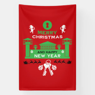 Prison Christmas Holiday Gift Banner