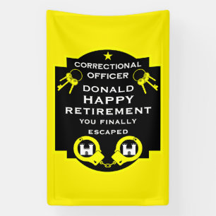 Prison Correctional Officer Retirement Banner