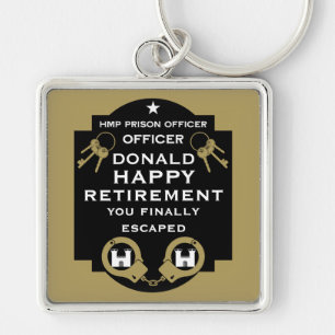 Prison Correctional Officer Retirement Key Ring