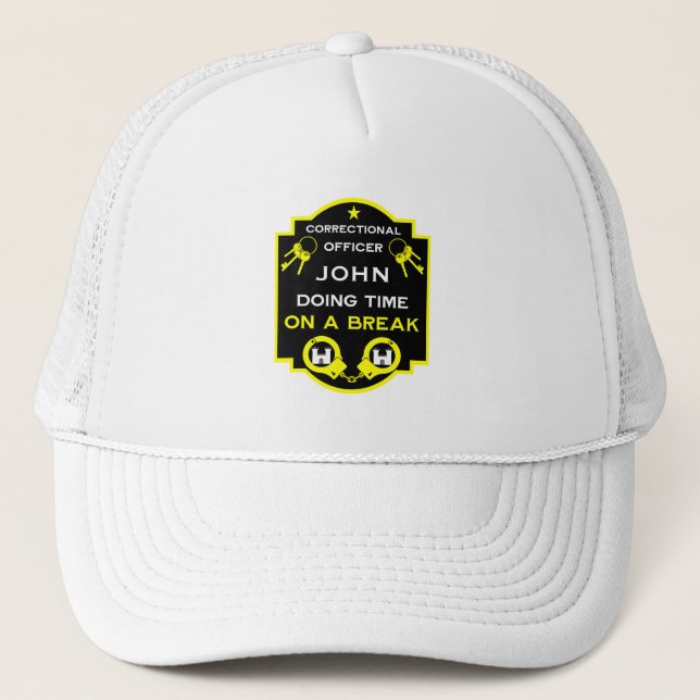 Prison Correctional Officer Trucker Hat (Front)