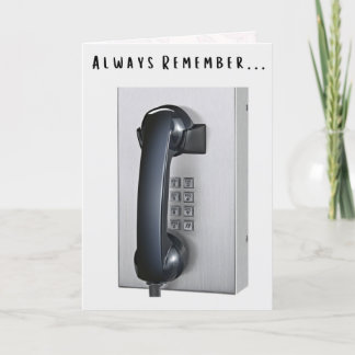 Prison Greeting Card - Just A Phone Call Away
