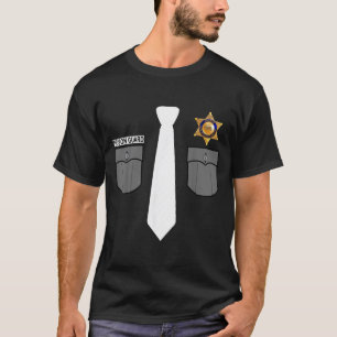 Prison Guard Police Officer Sheriff Funny Costume T-Shirt