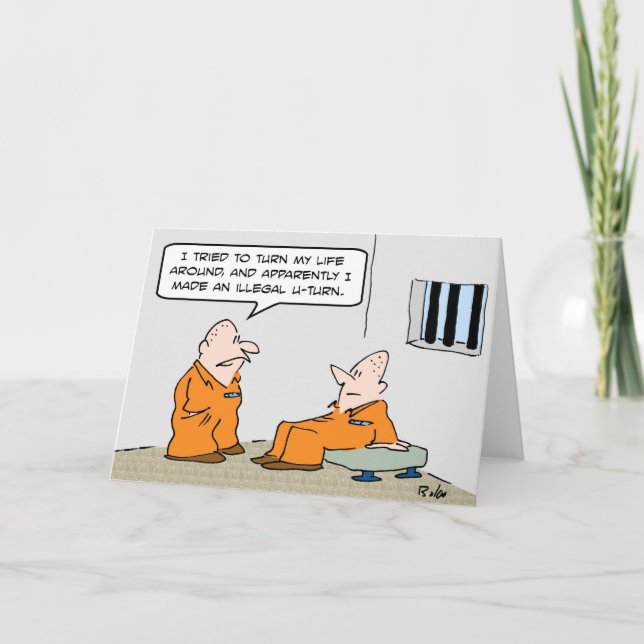prison illegal u turn card (Front)