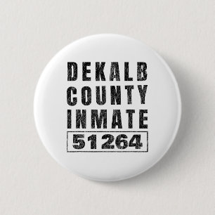 Prison Inmate Halloween Costume Dekalb County Geor 6 Cm Round Badge