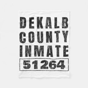 Prison Inmate Halloween Costume Dekalb County Geor Fleece Blanket