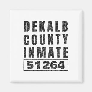 Prison Inmate Halloween Costume Dekalb County Geor Magnet