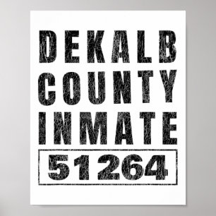 Prison Inmate Halloween Costume Dekalb County Geor Poster