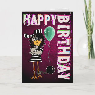 Prison Jailbird Card
