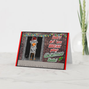 Prison Jailbird Holiday Card