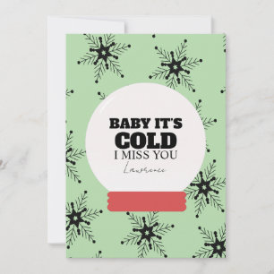 Prison Long Distance Winter Christmas Snowglobe Invitation