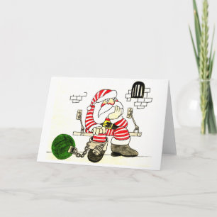 PRISON SANTA HOLIDAY CARD
