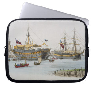 Prison Ships, from 'Costume of Great Britain', pub Laptop Sleeve