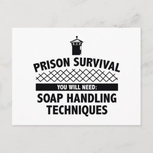 Prison Survival Postcard