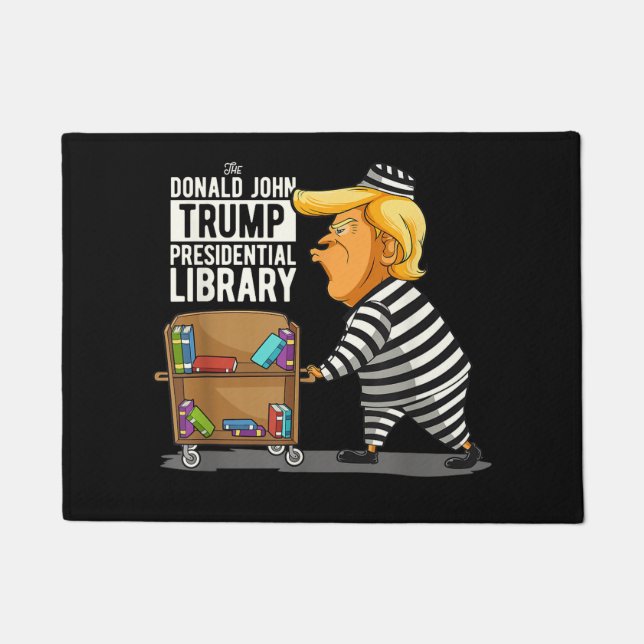 Prison Trump Presidential Library Doormat (Front)