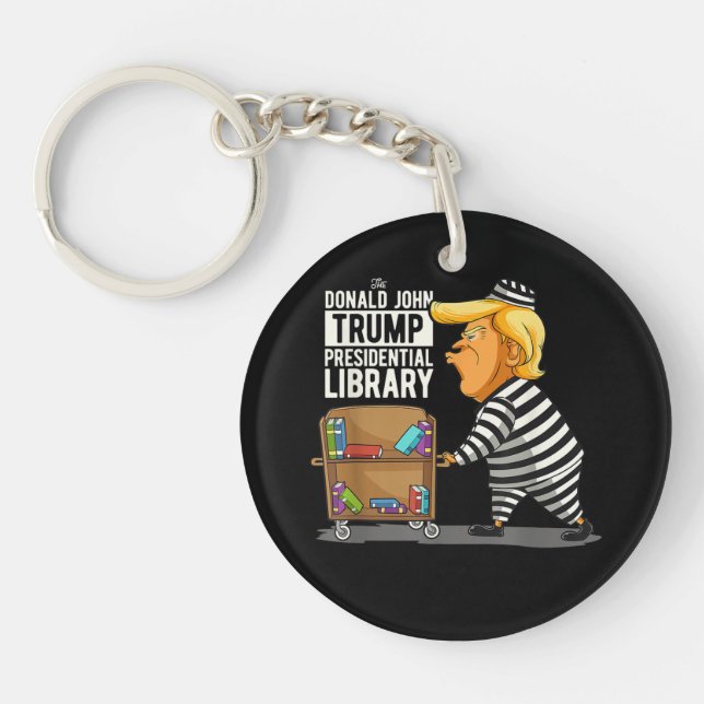 Prison Trump Presidential Library Key Ring (Front)
