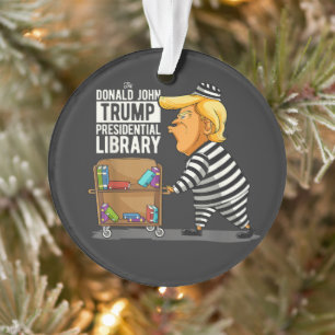 Prison Trump Presidential Library Ornament