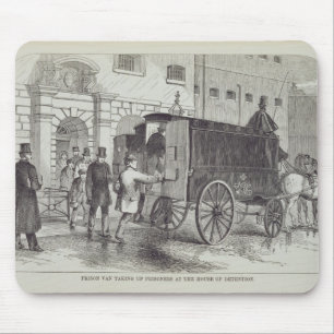 Prison Van taking up Prisoners at the House of Det Mouse Pad