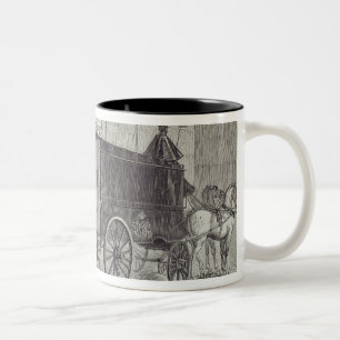 Prison Van taking up Prisoners at the House of Det Two-Tone Coffee Mug