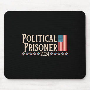 Prisoner 2024 Vote Trump November 5 American Flag  Mouse Pad