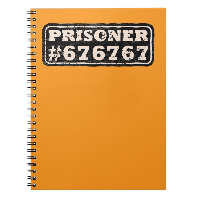 Prisoner 67 Meme Notebook (Front)