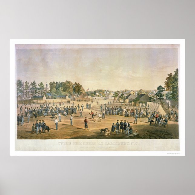 Prisoner Baseball Civil War 1863 Poster (Front)