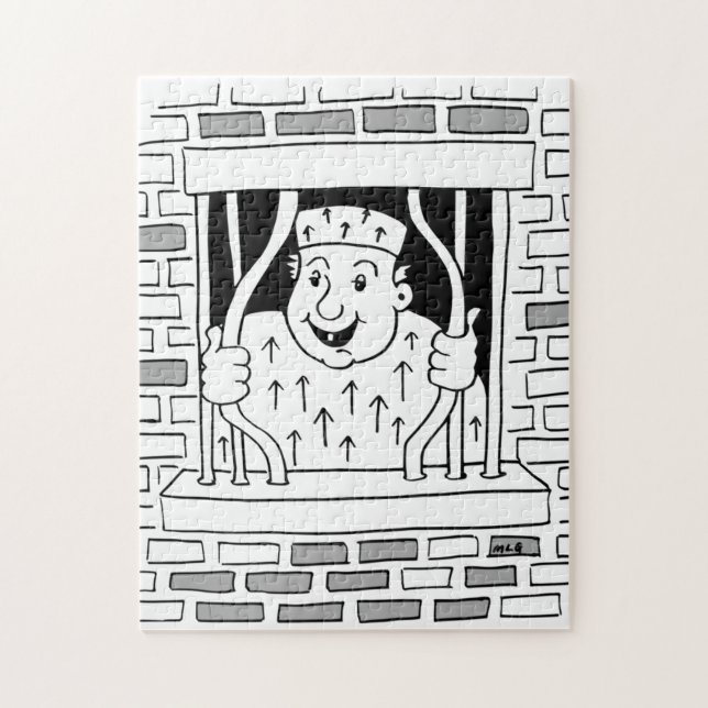 Prisoner Escape Leaving Jigsaw Puzzle (Vertical)