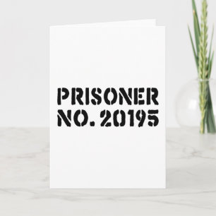 Prisoner No. 20195 Card