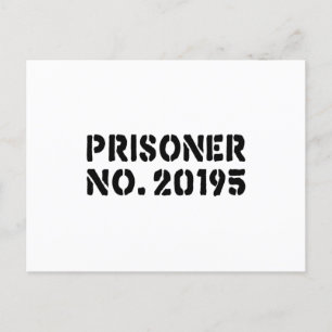 Prisoner No. 20195 Postcard