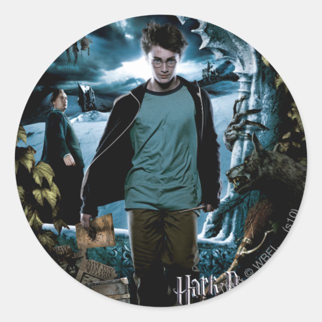 Prisoner of Azkaban - French 3 Classic Round Sticker (Front)