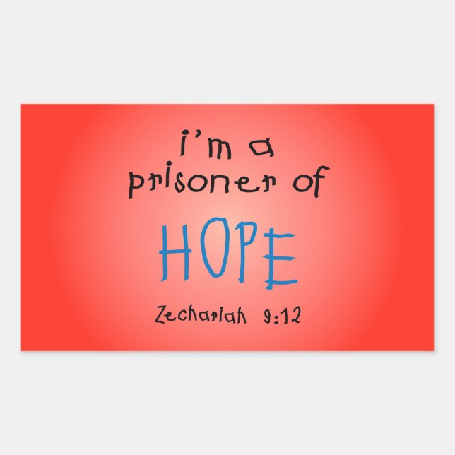 Prisoner of Hope Rectangular Sticker (Front)
