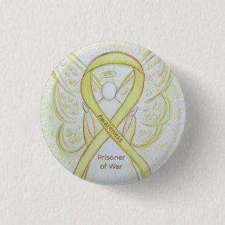 Prisoner of War (POW) Awareness Ribbon Angel Pin