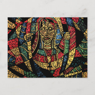 Prisoner To Fear Abstract Art Postcard