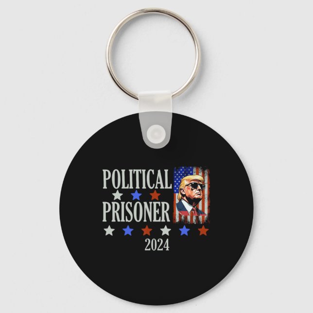 Prisoner Trump 2024  Key Ring (Front)