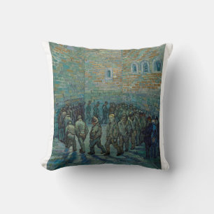 Prisoners Exercising 1890 by Vincent van Gogh Cushion